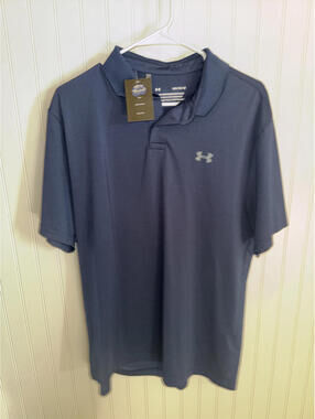 Under Armour Performance Polo Shirt LG Navy Blue